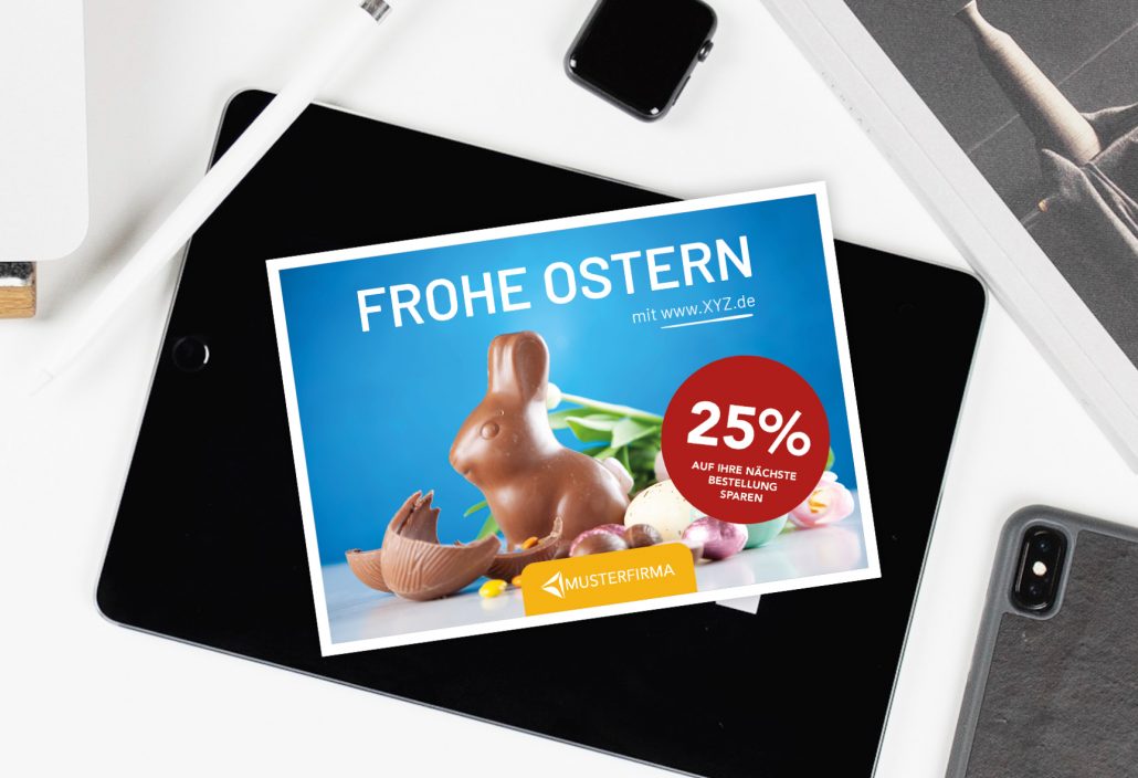 Postcard marketing for Easter